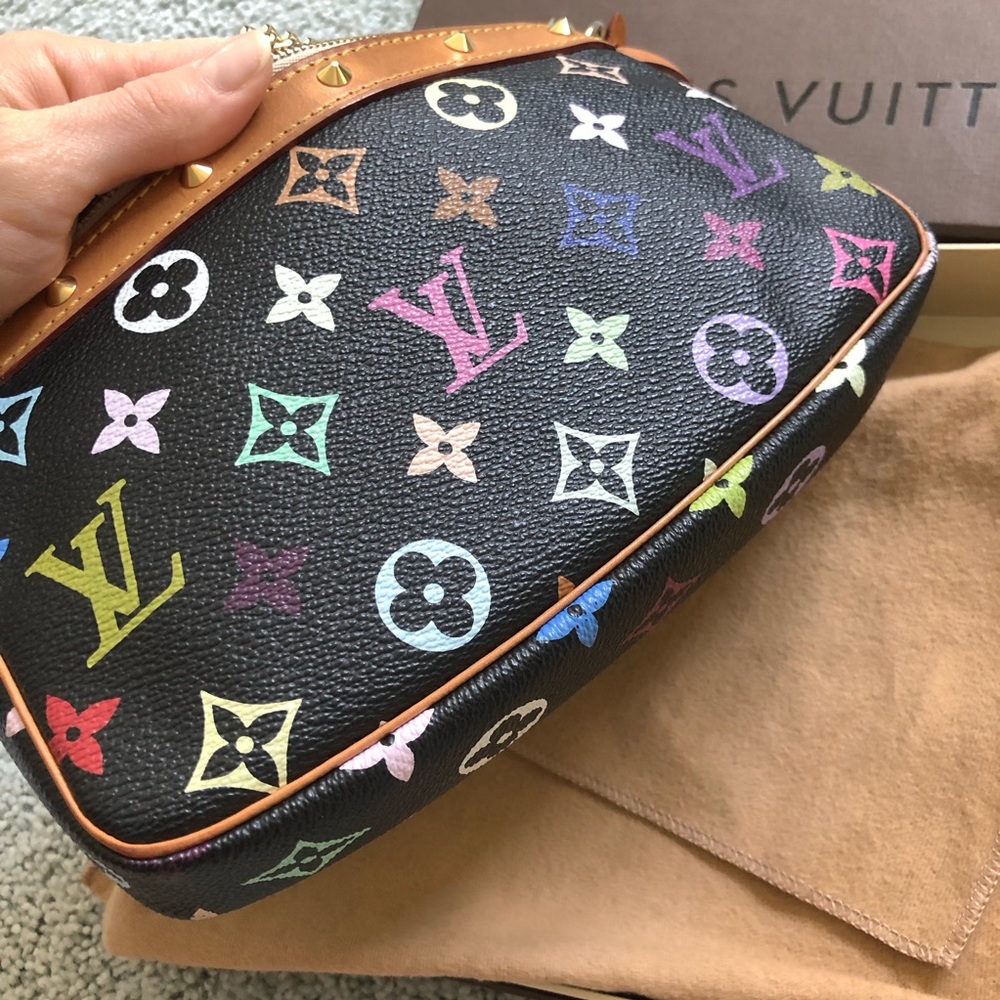 ❣️LOUIS VUITTON❣️Black Multi Crossbody Pouchette - Picture 5 of 8